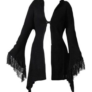 [SOLD] Killstar lace bell bottom sleeves cardigan